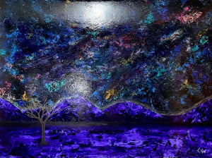 Night Sky Over the Range | Chloe hart Art